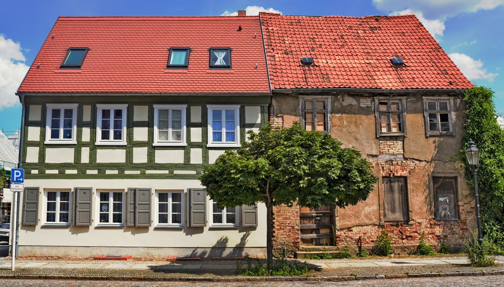 HS4 saniert – HS3 unsaniert